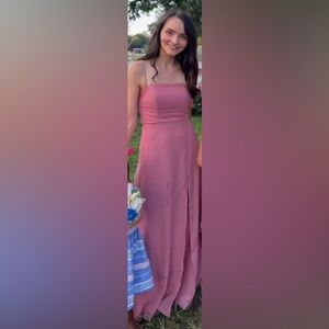 Birdy Grey Chris Convertible dress- chiffon mulberry ALTERED XS